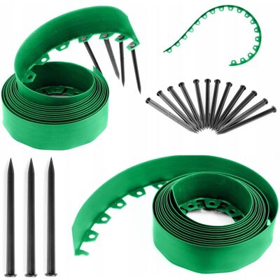 EDGER Obrzeże Ogrodowe Trawnikowe Tworzywo Sztuczne 50m Zielony 10cm EDGER Obrzeże Ogrodowe Trawnikowe Tworzywo Sztuczne 50m Zielony 10cm