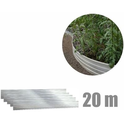 Green-split Obrzeże trawnikowe aluminiowe 10 cm x 100 cm, 20 zestawów Green-split Obrzeże trawnikowe aluminiowe 10 cm x 100 cm, 20 zestawów