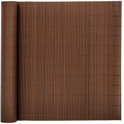 Springos Osłona PVC maskująca 500x100 cm mata na balkon, taras, ogrodzenie, brązowa Springos Osłona PVC maskująca 500x100 cm mata na balkon, taras, ogrodzenie, brązowa