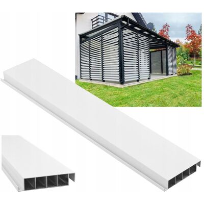 Rotodeski PANEL ALUMINIOWY DO SHUTTERS BIAŁY RUCHOME DESECZKI TARAS PERGOLA 200CM Rotodeski PANEL ALUMINIOWY DO SHUTTERS BIAŁY RUCHOME DESECZKI TARAS PERGOLA 200CM