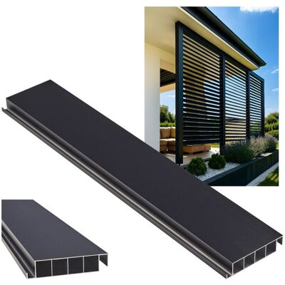 Rotodeski PANEL ALUMINIOWY DO SHUTTERS CZARNY RUCHOME DESECZKI TARAS PERGOLA 200CM Rotodeski PANEL ALUMINIOWY DO SHUTTERS CZARNY RUCHOME DESECZKI TARAS PERGOLA 200CM