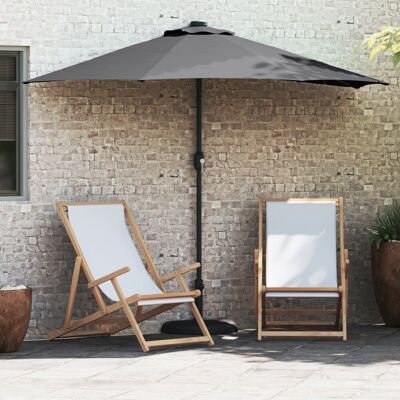 vidaXL Parasolka ogrodowa Antracyt 294 x 150 x 224 cm tka vidaXL Parasolka ogrodowa Antracyt 294 x 150 x 224 cm tka