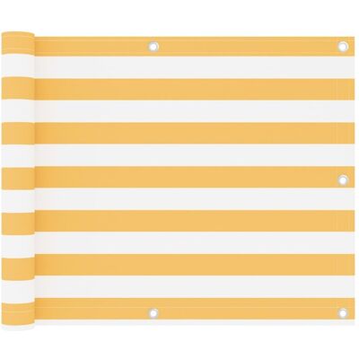 vidaXL Żółta wodoodporna ekran balkonowy - Ochrona balkonu 75x300cm vidaXL Żółta wodoodporna ekran balkonowy - Ochrona balkonu 75x300cm
