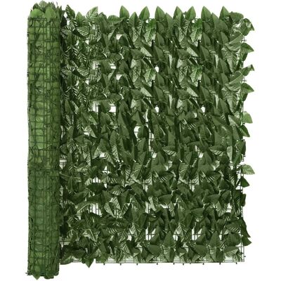 VMP Parawan balkonowy, ciemnozielone liście, 600x100 cm VMP Parawan balkonowy, ciemnozielone liście, 600x100 cm