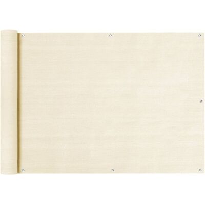 Parawan balkonowy VIDAXL, kremowy, 75x600 cm Parawan balkonowy VIDAXL, kremowy, 75x600 cm