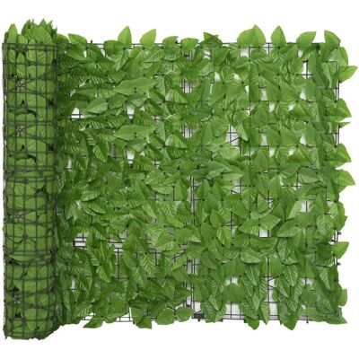 VMP Parawan balkonowy, zielone liście, 400x100 cm VMP Parawan balkonowy, zielone liście, 400x100 cm