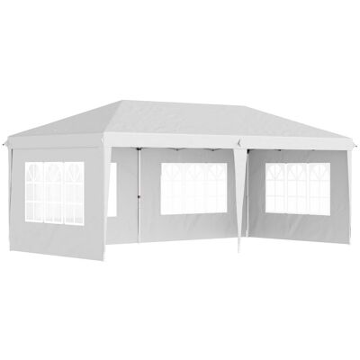 Pawilon Outsunny ok. 3 x 6 m, wodoodporny, rozkładany, z ochroną UV, z oknem, namiot imprezowy z 4 ścianami bocznymi, pawilon ogrodowy Oxford z torb.. Pawilon Outsunny ok. 3 x 6 m, wodoodporny, rozkładany, z ochroną UV, z oknem, namiot imprezowy z 4 ścianami bocznymi, pawilon ogrodowy Oxford z torb..
