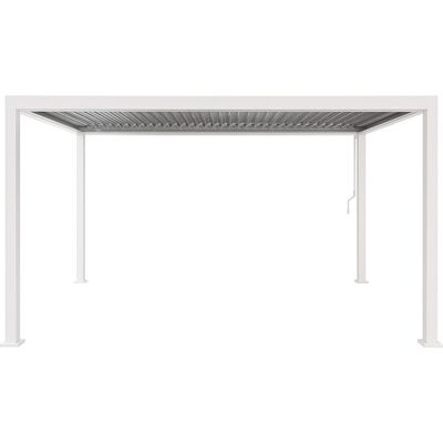 JUMI Pergola ogrodowa 3x4 m z REGULOWANYM dachem ALUMINIOWA biała na TARAS mocna JUMI Pergola ogrodowa 3x4 m z REGULOWANYM dachem ALUMINIOWA biała na TARAS mocna