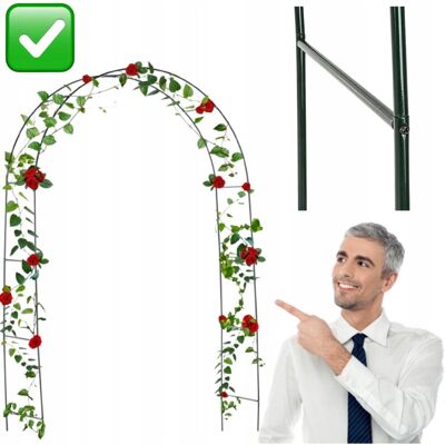 nieznany producent PERGOLA OGRODOWA METALOWA ŁUK DO PNĄCZY RÓŻ WINOROŚLI 240X140 CM HAGE nieznany producent PERGOLA OGRODOWA METALOWA ŁUK DO PNĄCZY RÓŻ WINOROŚLI 240X140 CM HAGE