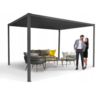 Inny producent PERGOLA TARASOWA 3x4 m ALUMINIOWA SZARA DACH AUTOMATYCZNY OGRODOWA PAROS I Inny producent PERGOLA TARASOWA 3x4 m ALUMINIOWA SZARA DACH AUTOMATYCZNY OGRODOWA PAROS I