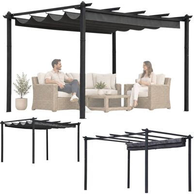 Multistore Pergola Tarasowa Ogrodowa 3x4 m Zadaszenie Altana Metalowa Szara Multistore Pergola Tarasowa Ogrodowa 3x4 m Zadaszenie Altana Metalowa Szara