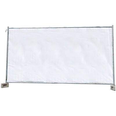 Boni-shop Plandeka budowlana ochronna biała, 1,76m x 3,41m, na ogrodzenie Boni-shop Plandeka budowlana ochronna biała, 1,76m x 3,41m, na ogrodzenie