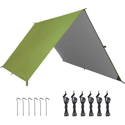Timeless Tools Plandeka namiotowa wodoodporna zadaszenie do hamaka tarp turystyczny zieleń Timeless Tools Plandeka namiotowa wodoodporna zadaszenie do hamaka tarp turystyczny zieleń