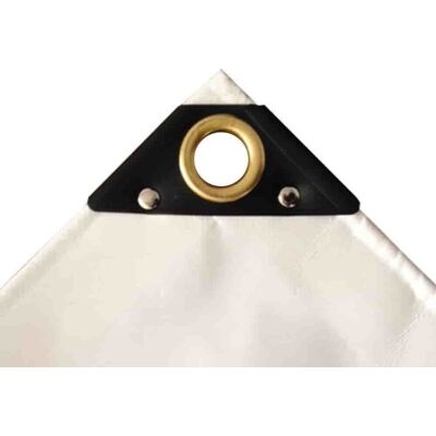 Boni-shop Plandeka ochronna PVC 650 g/m², biała, 5 x 8m (40m²) Boni-shop Plandeka ochronna PVC 650 g/m², biała, 5 x 8m (40m²)