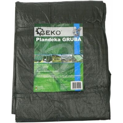 PLANDEKA WODOODPORNA GRUBA ZIELONA 6X8M GEKO PLANDEKA WODOODPORNA GRUBA ZIELONA 6X8M GEKO