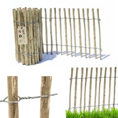 be4group Płot leszczynowy drewniany ogrodzenie naturalne 10 m x 60 cm sztachety odstęp 4–6 cm, płotek do ogrodu, płot dekoracyjny, ogrodzenie drewniane, płot.. be4group Płot leszczynowy drewniany ogrodzenie naturalne 10 m x 60 cm sztachety odstęp 4–6 cm, płotek do ogrodu, płot dekoracyjny, ogrodzenie drewniane, płot..