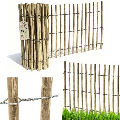 be4group Płot leszczynowy drewniany ogrodzenie naturalne 5 m x 90 cm sztachety odstęp 8-10 cm, płotek do ogrodu, płot dekoracyjny, ogrodzenie drewniane, płot.. be4group Płot leszczynowy drewniany ogrodzenie naturalne 5 m x 90 cm sztachety odstęp 8-10 cm, płotek do ogrodu, płot dekoracyjny, ogrodzenie drewniane, płot..