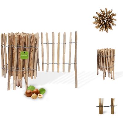 PŁOT OGRODOWY, sztachetowy ze słupkami, Floranica, leszczyna 35cm x 5m, odstęp 8-10cm - obrzeże grządek, płot wbijany, płot rolowany PŁOT OGRODOWY, sztachetowy ze słupkami, Floranica, leszczyna 35cm x 5m, odstęp 8-10cm - obrzeże grządek, płot wbijany, płot rolowany