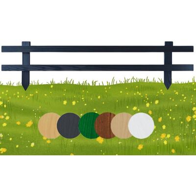 Płotek ogrodowy drewniany Floranica palisada 100 x 20 cm Antracyt - Obrzeża rabat, trawnika, dekoracja, ogrodzenie grządek, ścieżek Płotek ogrodowy drewniany Floranica palisada 100 x 20 cm Antracyt - Obrzeża rabat, trawnika, dekoracja, ogrodzenie grządek, ścieżek