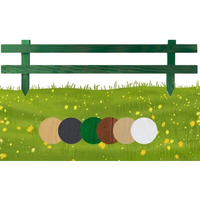 Płotek ogrodowy drewniany Floranica palisada 100 x 20 cm Zielony - Obrzeża rabat, trawnika, dekoracja, ogrodzenie grządek, ścieżek Płotek ogrodowy drewniany Floranica palisada 100 x 20 cm Zielony - Obrzeża rabat, trawnika, dekoracja, ogrodzenie grządek, ścieżek