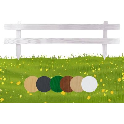 Płotek ogrodowy drewniany Floranica palisada 100 x 30 cm Biały - Obrzeża rabat, trawnika, dekoracja, ogrodzenie grządek, ścieżek Płotek ogrodowy drewniany Floranica palisada 100 x 30 cm Biały - Obrzeża rabat, trawnika, dekoracja, ogrodzenie grządek, ścieżek