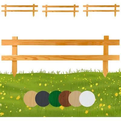 Płotek ogrodowy drewniany Floranica palisada 100 x 30 cm Naturalny 4 szt. - Obrzeża rabat, trawnika, dekoracja, ogrodzenie grządek, ścieżek Płotek ogrodowy drewniany Floranica palisada 100 x 30 cm Naturalny 4 szt. - Obrzeża rabat, trawnika, dekoracja, ogrodzenie grządek, ścieżek