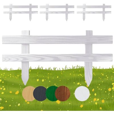 Płotek ogrodowy drewniany Floranica palisada 50 x 20 cm Biały 4 szt. - Obrzeża rabat, trawnika, dekoracja, ogrodzenie grządek, ścieżek Płotek ogrodowy drewniany Floranica palisada 50 x 20 cm Biały 4 szt. - Obrzeża rabat, trawnika, dekoracja, ogrodzenie grządek, ścieżek
