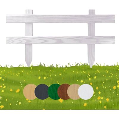 Płotek ogrodowy drewniany Floranica palisada 50 x 20 cm Biały - Obrzeża rabat, trawnika, dekoracja, ogrodzenie grządek, ścieżek Płotek ogrodowy drewniany Floranica palisada 50 x 20 cm Biały - Obrzeża rabat, trawnika, dekoracja, ogrodzenie grządek, ścieżek