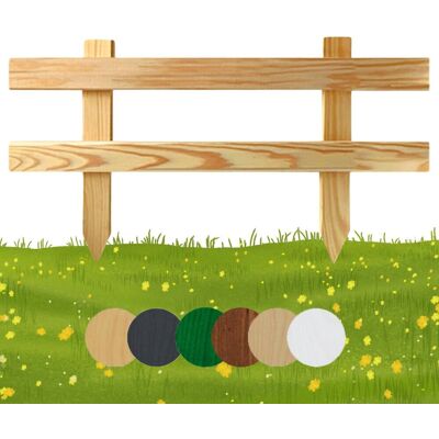 Płotek ogrodowy drewniany Floranica palisada 50 x 30 cm Nieimpregnowany - Obrzeża rabat, trawnika, dekoracja, ogrodzenie grządek, ścieżek Płotek ogrodowy drewniany Floranica palisada 50 x 30 cm Nieimpregnowany - Obrzeża rabat, trawnika, dekoracja, ogrodzenie grządek, ścieżek