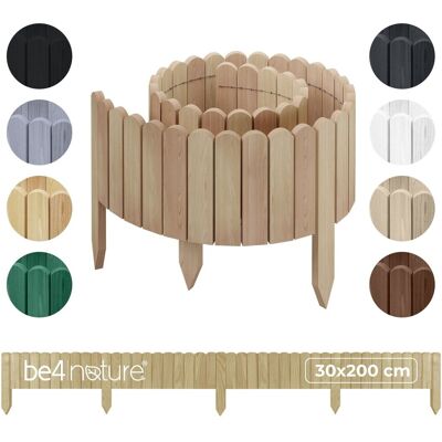 be4group PŁOTEK OGRODOWY drewniany, palisada, obrzeże trawnikowe Rollborder 200 x 30 cm Nieimpregnowany be4group PŁOTEK OGRODOWY drewniany, palisada, obrzeże trawnikowe Rollborder 200 x 30 cm Nieimpregnowany