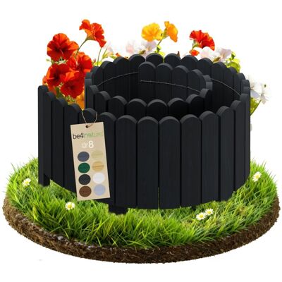 be4group PŁOTEK OGRODOWY drewniany, palisada, obrzeże trawnikowe Rollborder 200 x 40 cm Czarny be4group PŁOTEK OGRODOWY drewniany, palisada, obrzeże trawnikowe Rollborder 200 x 40 cm Czarny