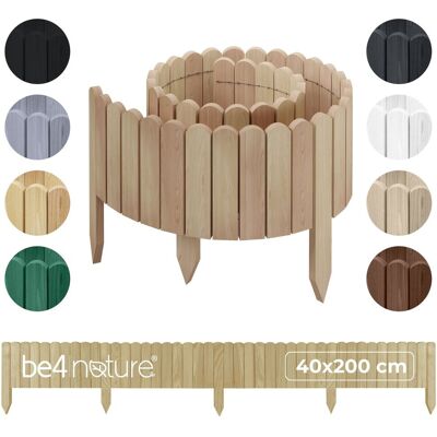 be4group PŁOTEK OGRODOWY drewniany, palisada, obrzeże trawnikowe Rollborder 200 x 40 cm Nieimpregnowany be4group PŁOTEK OGRODOWY drewniany, palisada, obrzeże trawnikowe Rollborder 200 x 40 cm Nieimpregnowany