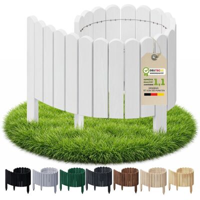 Płotek Ogrodowy Palisada Rollborder Obrzeże Floranica - 100 X 40 Cm Biały Płotek Ogrodowy Palisada Rollborder Obrzeże Floranica - 100 X 40 Cm Biały