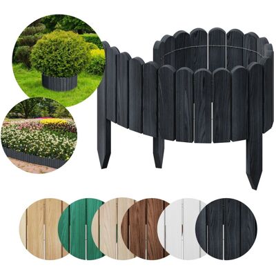 PŁOTEK OGRODOWY Palisada Rollborder Obrzeże rabatkowe drewniane Floranica - 100 x 10 cm Antracytowy PŁOTEK OGRODOWY Palisada Rollborder Obrzeże rabatkowe drewniane Floranica - 100 x 10 cm Antracytowy