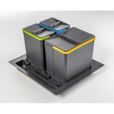 GTV Pojemniki Do Segregacji Axispace, Szerokośc Szuflady 600 Mm, Głębokość 450//500 Mm, 1x15l, 2x7l GTV Pojemniki Do Segregacji Axispace, Szerokośc Szuflady 600 Mm, Głębokość 450//500 Mm, 1x15l, 2x7l