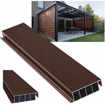 Rotodeski RUCHOME DESECZKI DO ŻALUZJI SHUTTERS PANEL ALTANA PERGOLA BRĄZOWY 150CM Rotodeski RUCHOME DESECZKI DO ŻALUZJI SHUTTERS PANEL ALTANA PERGOLA BRĄZOWY 150CM