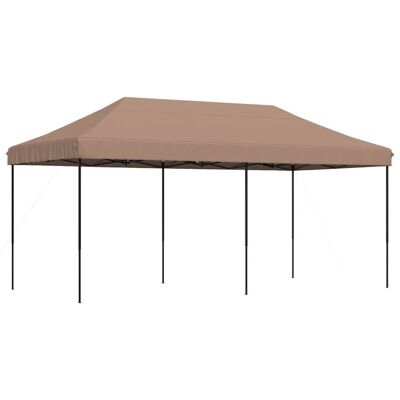 VMP Składany namiot imprezowy typu pop-up, brązowy, 580x292x315 cm VMP Składany namiot imprezowy typu pop-up, brązowy, 580x292x315 cm
