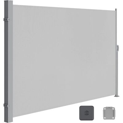 SONGMICS markiza boczna 200x400 cm, ochrona przed słońcem, jasnoszara SONGMICS markiza boczna 200x400 cm, ochrona przed słońcem, jasnoszara