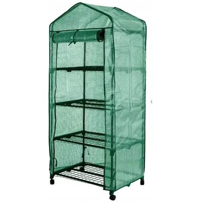 Średnia szklarnia ogrodowa składana DEDRA stal PE DEDRA 69x49x160cm 4 półki Średnia szklarnia ogrodowa składana DEDRA stal PE DEDRA 69x49x160cm 4 półki