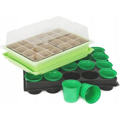 Inny producent SZKLARNIA MAŁA DOMOWA ZESTAW DO UPRAWY ROŚLIN DONICZKI DO ROZMNAŻANIA X20 Inny producent SZKLARNIA MAŁA DOMOWA ZESTAW DO UPRAWY ROŚLIN DONICZKI DO ROZMNAŻANIA X20