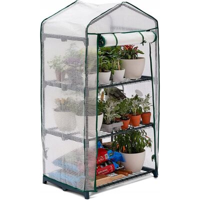 Bramble SZKLARNIA OGRODOWA BALKONOWA 3 PÓŁKI REGAŁ KWIETNIK STOJAK NA KWIATY 125x70 Bramble SZKLARNIA OGRODOWA BALKONOWA 3 PÓŁKI REGAŁ KWIETNIK STOJAK NA KWIATY 125x70