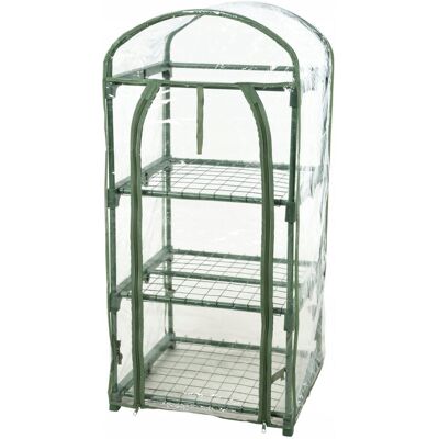 Koopman Szklarnia ogrodowa foliowa 3 poziomy domek zielona mała 50x45x105 cm Koopman Szklarnia ogrodowa foliowa 3 poziomy domek zielona mała 50x45x105 cm
