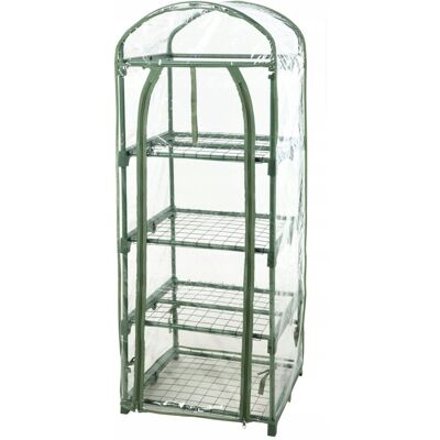 Koopman Szklarnia ogrodowa foliowa 4 poziomy domek zielona 50x45x130 cm Koopman Szklarnia ogrodowa foliowa 4 poziomy domek zielona 50x45x130 cm
