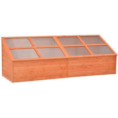 Szklarnia z drewna vidaXL 180x57x62cm - Ogród roślinny tunel Szklarnia z drewna vidaXL 180x57x62cm - Ogród roślinny tunel
