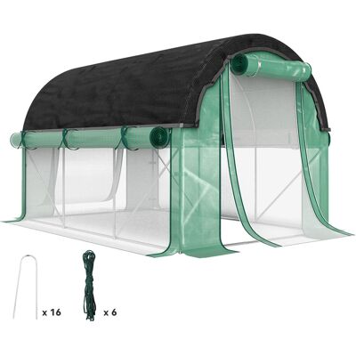 Szklarnia Outsunny 3 x 2 x 2 m, szklarnia foliowa z 6 oknami, drzwiami rolowanymi, zwijanymi ścianami bocznymi, tunelem foliowym odpornym na promien.. Szklarnia Outsunny 3 x 2 x 2 m, szklarnia foliowa z 6 oknami, drzwiami rolowanymi, zwijanymi ścianami bocznymi, tunelem foliowym odpornym na promien..
