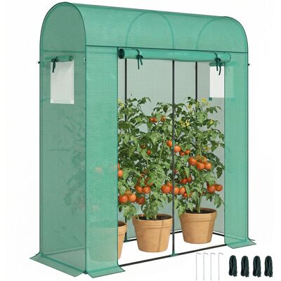 Szklarnia Outsunny Tomato, szklarnia foliowa z drzwiami zwijanymi, okno z siatki, dach łukowy, 170 x 68 x 200 cm, paliki do mocowania w ziemi, domek.. Szklarnia Outsunny Tomato, szklarnia foliowa z drzwiami zwijanymi, okno z siatki, dach łukowy, 170 x 68 x 200 cm, paliki do mocowania w ziemi, domek..