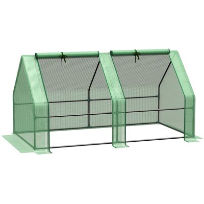 Szklarnia Outsunny z 2 zwijanymi oknami, folia z siatki PE, szklarnia z folii stalowej, szklarnia na balkon, do ogrodu, szklarnia na pomidory 180x90.. Szklarnia Outsunny z 2 zwijanymi oknami, folia z siatki PE, szklarnia z folii stalowej, szklarnia na balkon, do ogrodu, szklarnia na pomidory 180x90..