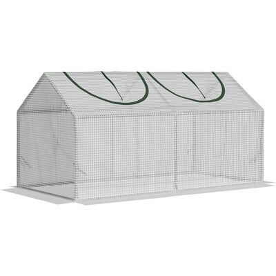 Szklarnia Outsunny z oknem, folia z siatki PE, szklarnia z folii stalowej, szklarnia na balkon, ogród, szklarnia na pomidory 120x60x60 cm, szklarnia.. Szklarnia Outsunny z oknem, folia z siatki PE, szklarnia z folii stalowej, szklarnia na balkon, ogród, szklarnia na pomidory 120x60x60 cm, szklarnia..