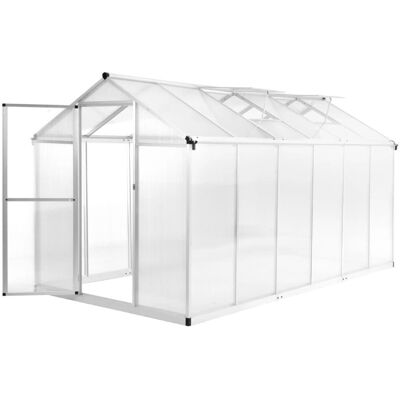 VMP Szklarnia Z Aluminiową Ramą, 362X190X195 Cm, 13,41 M³ VMP Szklarnia Z Aluminiową Ramą, 362X190X195 Cm, 13,41 M³