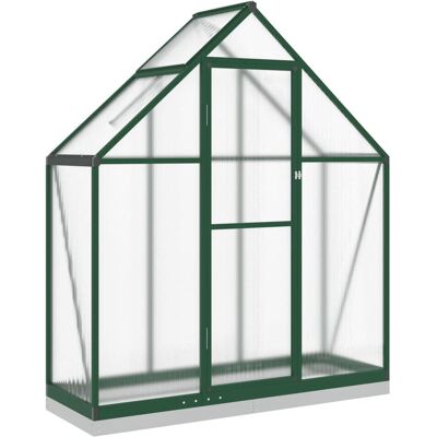 VMP Szklarnia Z Ramą Podstawy, Zielona, 169X58X202 Cm, Aluminium VMP Szklarnia Z Ramą Podstawy, Zielona, 169X58X202 Cm, Aluminium